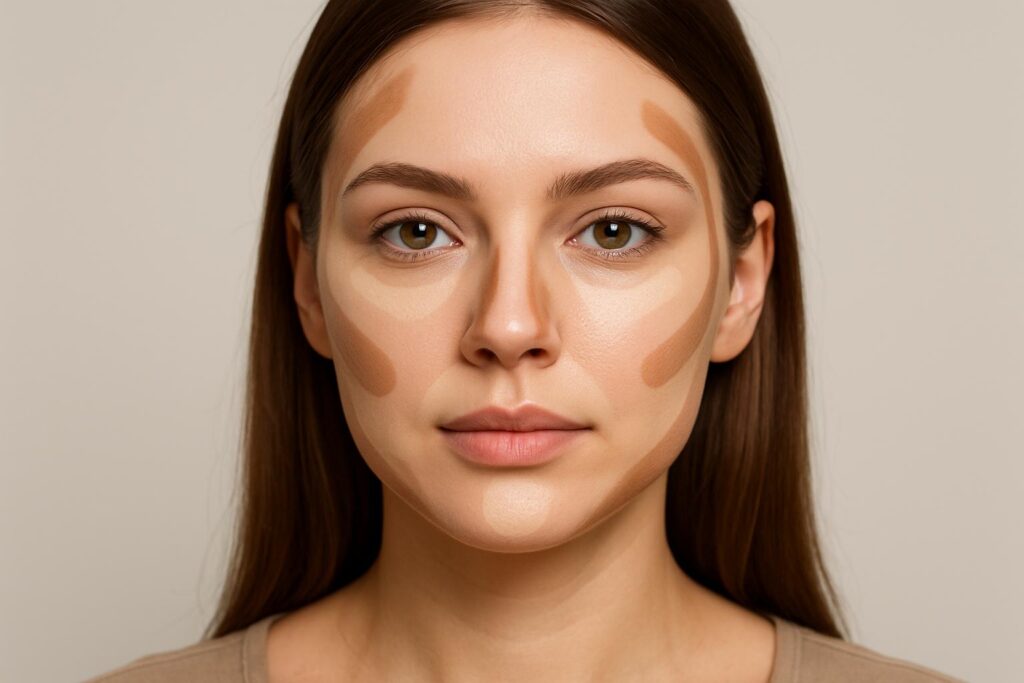 Reverse contouring w makijażu: cofnięty trójwymiar i twarz, która wygląda „ciszej”