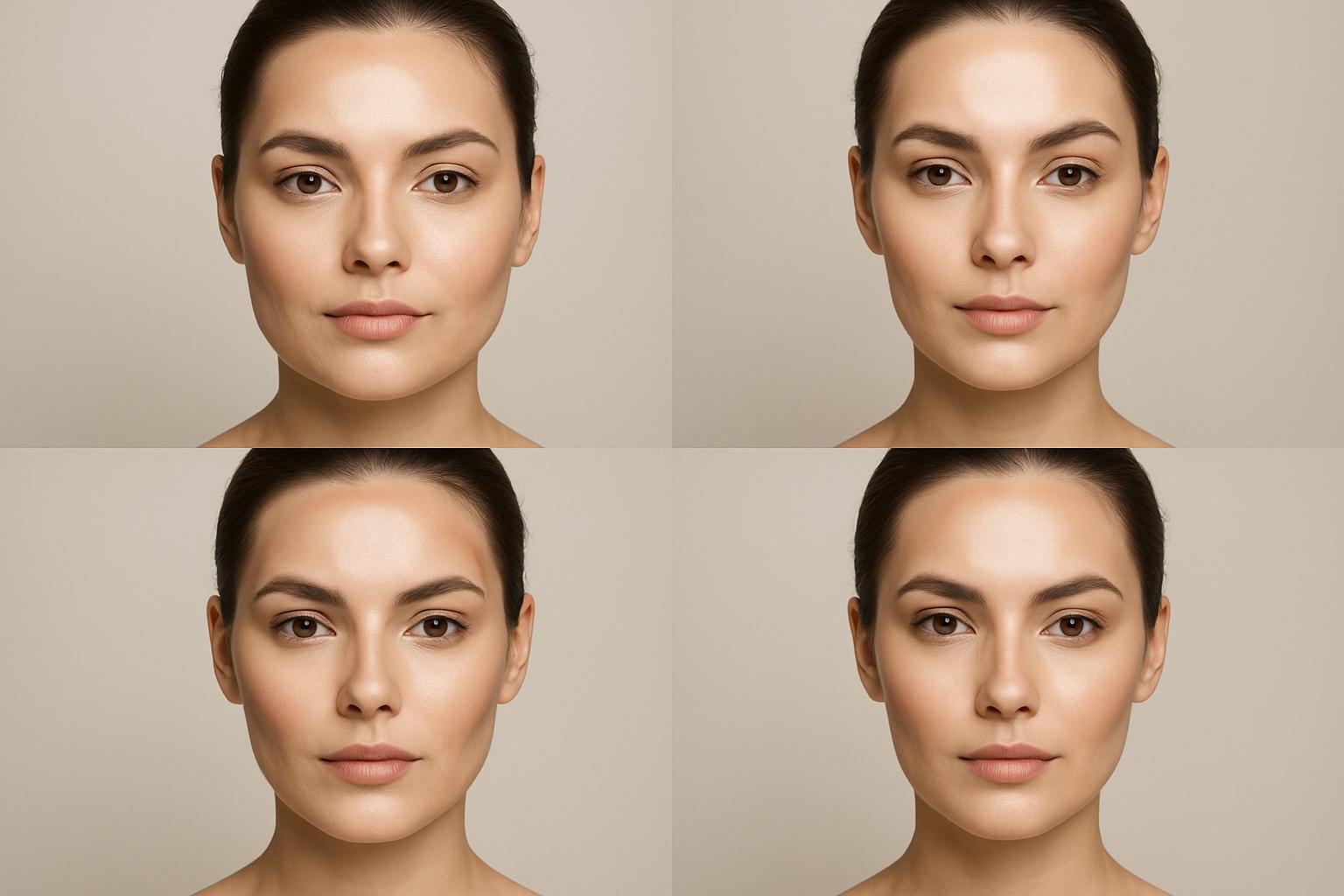 Czym jest technika reverse contouring w makijażu?. Reverse contouring dla różnych kształtów twarzy